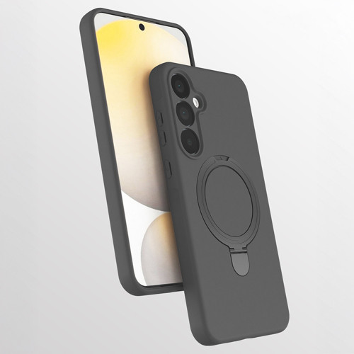 Galaxy A17 Kılıf M-safe Şarj Özellikli Standlı MKST Samara Kapak - Titanyum-Gri