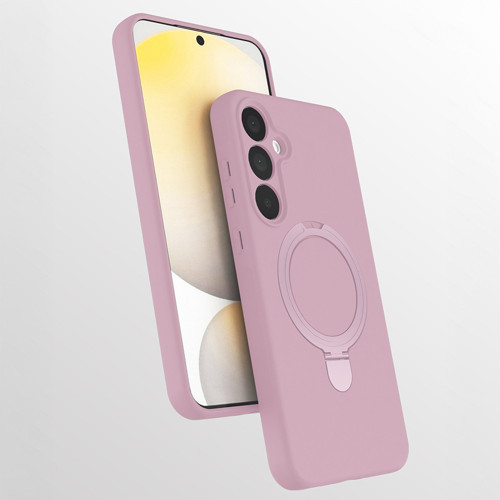 Galaxy A17 Kılıf M-safe Şarj Özellikli Standlı MKST Samara Kapak - Pembe