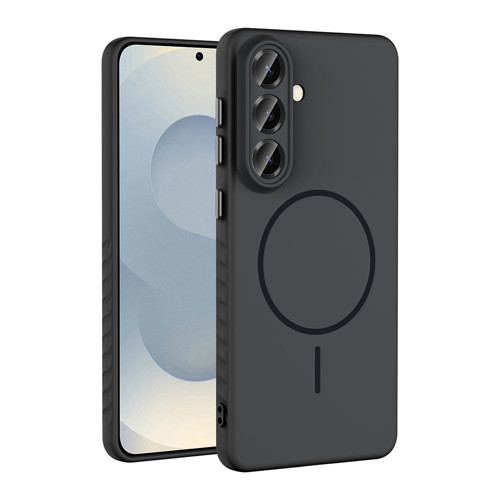 Galaxy A57 Kılıf M-safe Şarj Özellikli MKST Tea Kapak - Siyah