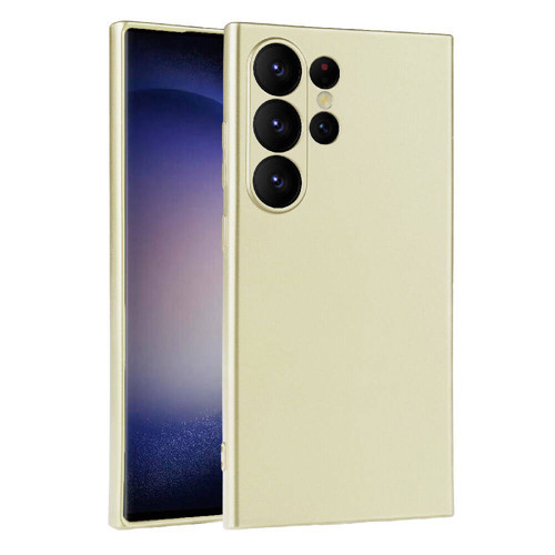 Galaxy S24 Ultra Uyumlu MKST Premier Silikon Kılıf-Gold