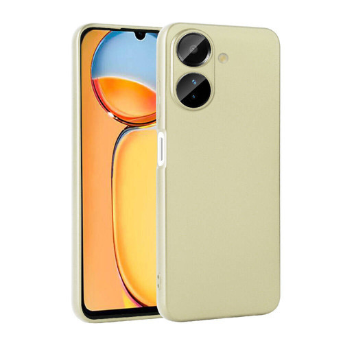Poco C65 Kılıf MKST Premier Silikon Kapak-Gold
