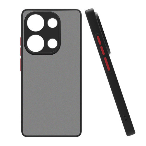 Redmi Note 13 Pro 5G Kılıf MKST Hux Kapak-Siyah