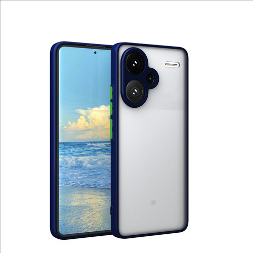 Redmi Note 13 5G Uyumlu Kılıf MKST Hux Kapak-Lacivert