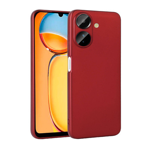 Poco C65 Kılıf MKST Premier Silikon Kapak-Kırmızı