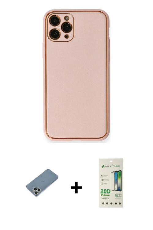 ieg™ iPhone 11 Pro Kılıf Yadigar Klasik - Siyah 20D Premium Cam Ekran Koruyucu + Gümüş Shine Kamera