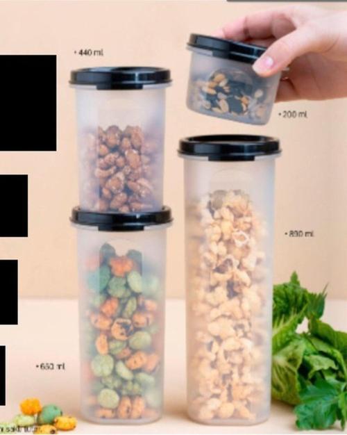 Oval Yuvarlak 4 Lü Saklama Kabı