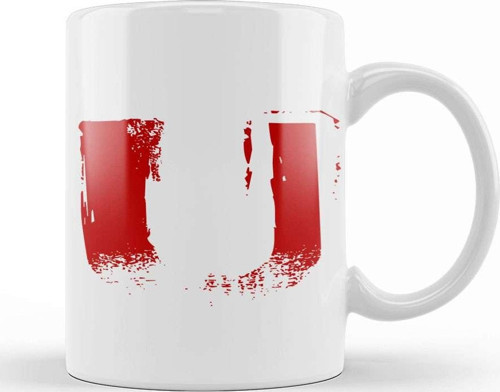 U Harfi Kupa Bardak Porselen