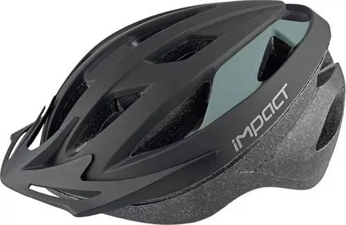 Kask - Impact, Vernıon, Işıklı, Siyah-Gri, L