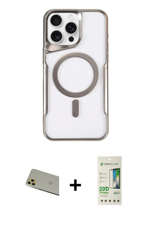 ieg™ iPhone 11 Pro Max Kılıf Yadigar Klasik Özel Seri - Siyah 20D Premium Cam Ekran Koruyucu + Gold
