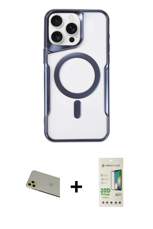 ieg™ iPhone 11 Pro Max Kılıf Yadigar Klasik Özel Seri - Siyah 20D Premium Cam Ekran Koruyucu + Gold
