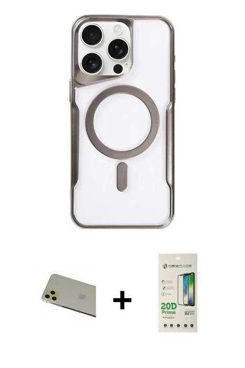 ieg™ iPhone 11 Pro Max Kılıf Yadigar Klasik Özel Seri - Siyah 20D Premium Cam Ekran Koruyucu + Gold
