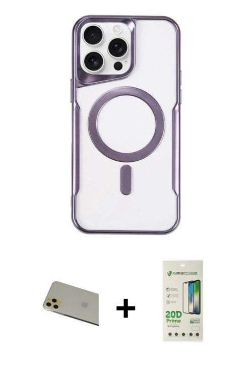 ieg™ iPhone 11 Pro Max Kılıf Yadigar Klasik Özel Seri - Siyah 20D Premium Cam Ekran Koruyucu + Gold