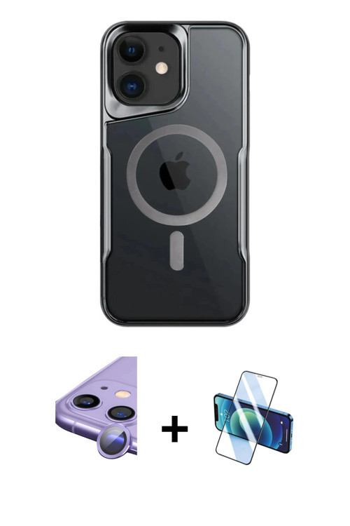 ieg™ iPhone 11 Kılıf Yadigar Klasik Özel Seri - Siyah 3D Antistatik Seramik Nano Ekran Koruyucu + Mo