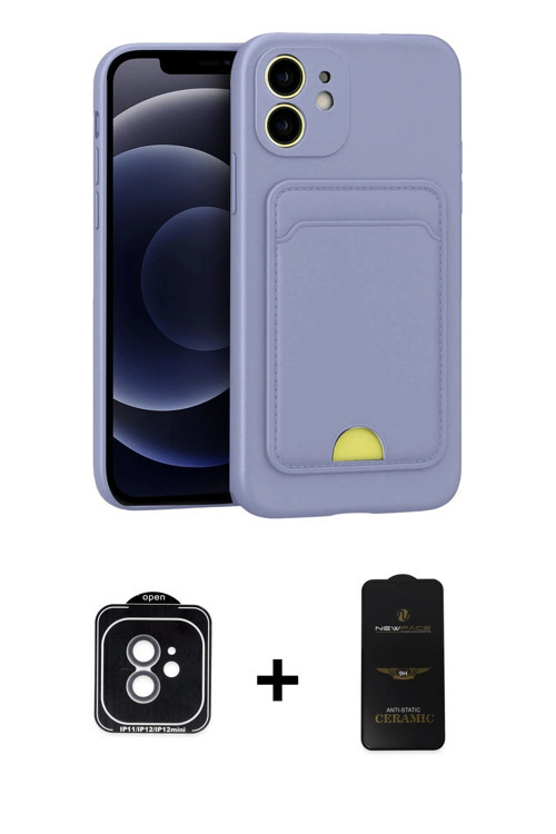iPhone 11 Kılıf Vadi Çizgi Prime - Siyah 6D Antistatik Mat Seramik Hayalet Nano Ekran Koruyucu