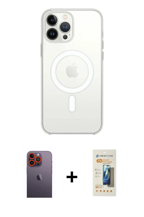 ieg™ iPhone 12 Pro Kılıf Kutup Klasik Serisi - Siyah 6D Mat Seramik Hayalet Nano Ekran Koruyucu + Tu