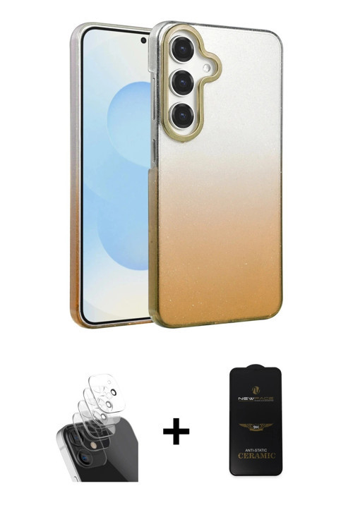 ieg™ Galaxy A25 5G Kılıf Kıvılcım Minimal Özel Seri - Siyah 6D Antistatik Mat Seramik Hayalet Nano E