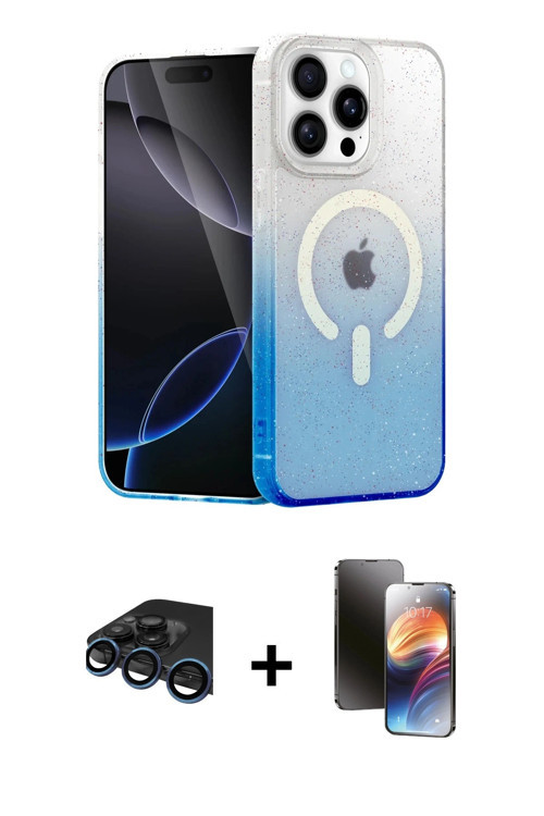iPhone 15 Pro Max Kılıf Eksen Minimal Özel Seri - Siyah 3D Antistatik Mat Seramik Nano Ekran Ko