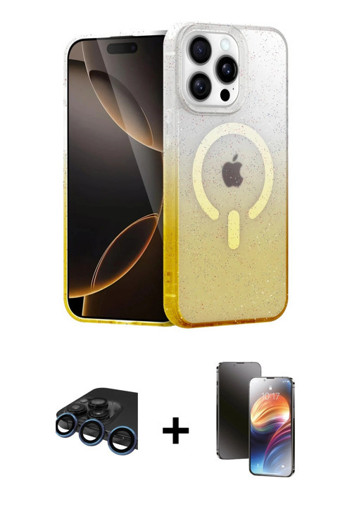 iPhone 15 Pro Max Kılıf Eksen Minimal Özel Seri - Siyah 3D Antistatik Mat Seramik Nano Ekran Ko