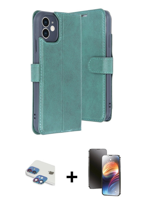 ieg™ iPhone 11 Kılıf Siluet Işık Serisi - Siyah 3D Antistatik Mat Seramik Nano Ekran Koruyucu + Gökk