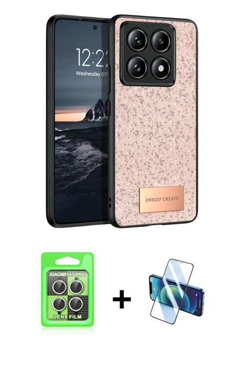 ieg™ Mi 14T Pro Kılıf Vadi Klasik Serisi - Siyah 3D Antistatik Seramik Nano Ekran Koruyucu + Gümüş R