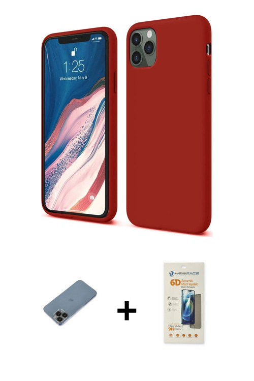 ieg™ iPhone 11 Pro Kılıf Kozmos Yansıma Özel Seri - Siyah 6D Mat Seramik Hayalet Nano Ekran Koruyucu