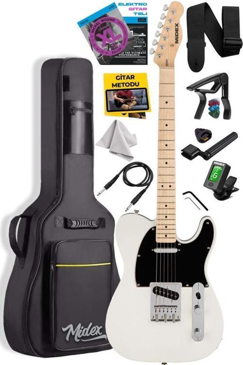 TLX-50CR Tele Kasa Maple Klavye 2 Single-Coil Manyetik Elektro Gitar