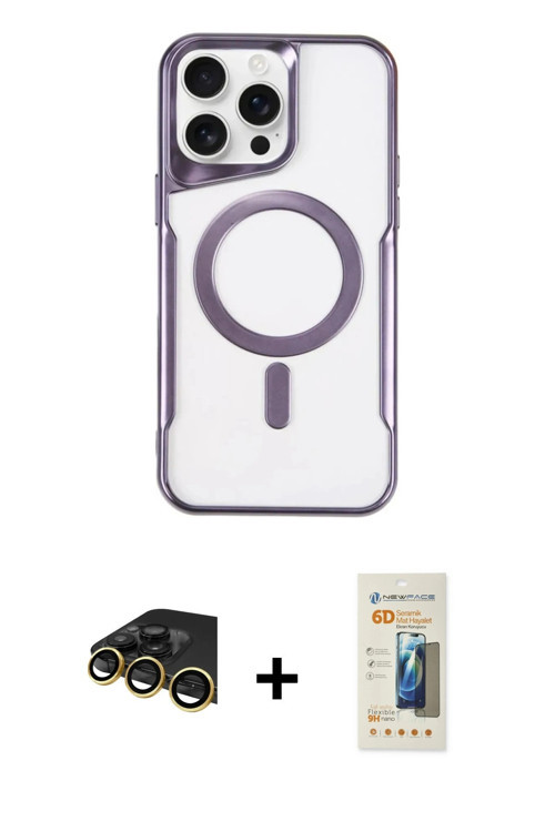 ieg™ iPhone 14 Pro Kılıf Yadigar Klasik Özel Seri - Siyah 6D Mat Seramik Hayalet Nano Ekran Koruyucu