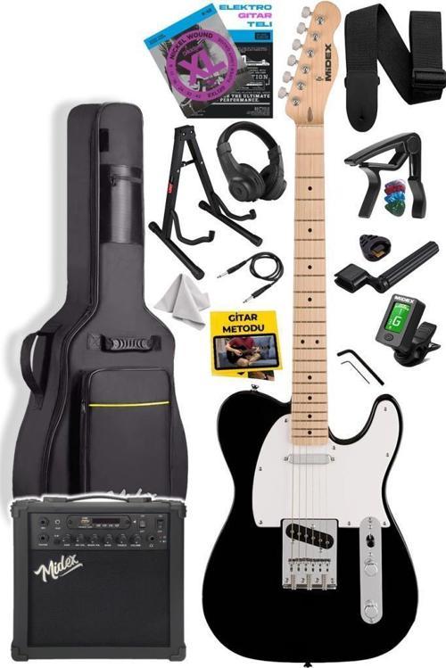 TLX-50WB-25AMP Tele Kasa Maple Klavye 2 Single-Coil 25W Amfili Elektro Gitar