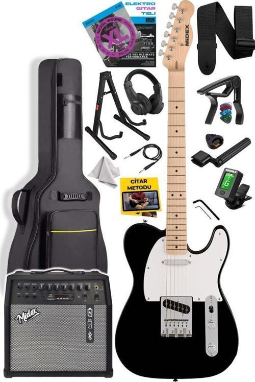 TLX-50WB-50AMP Tele Kasa Maple Klavye 2 Single-Coil 50W Amfili Elektro Gitar