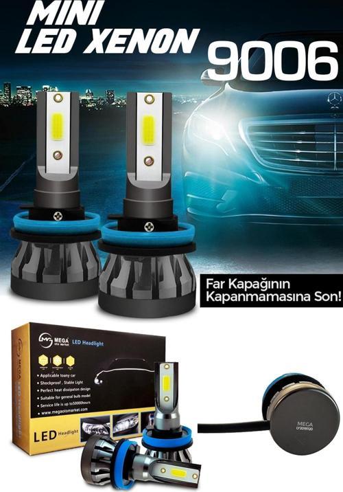 Slim Led Xenon Şimşek Etkili Mini Beyaz 9006 Kapak Kapanma Garantili