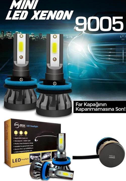 Slim Led Xenon Şimşek Etkili Mini Beyaz 9005 Kapak Kapanma Garantili