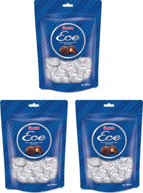 Ece Bütün Fındıklı Sütlü Çikolata 350 gr 3 lü