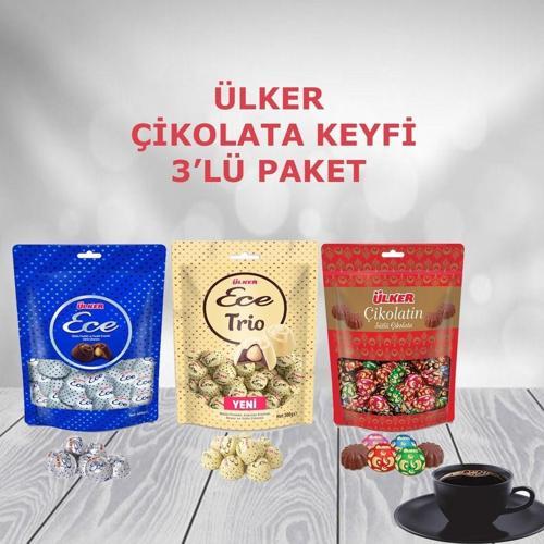 Çikolata Keyfi 3'lü Paket Ece, Çikolatin, Ece Trio