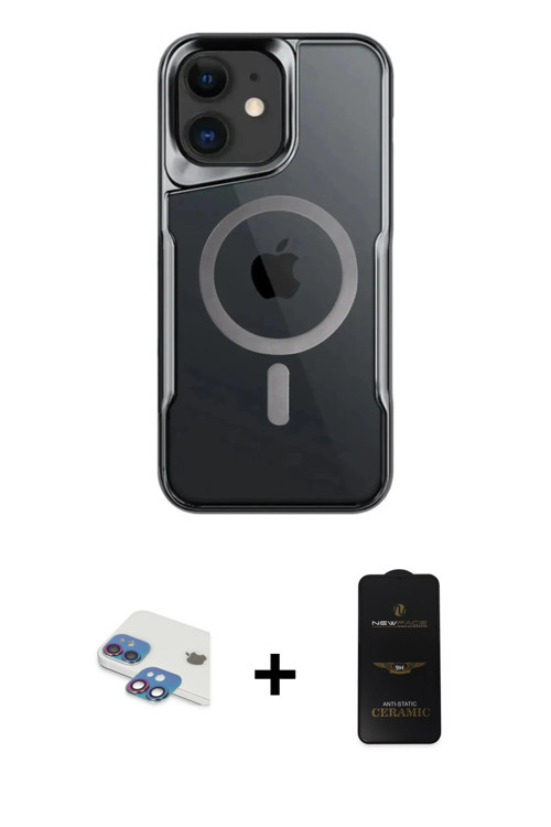 iPhone 11 Kılıf Yadigar Klasik Özel Seri - Siyah 6D Antistatik Mat Seramik Hayalet Nano Ekran K