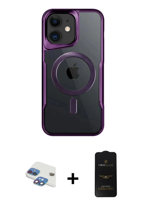 iPhone 11 Kılıf Yadigar Klasik Özel Seri - Siyah 6D Antistatik Mat Seramik Hayalet Nano Ekran K