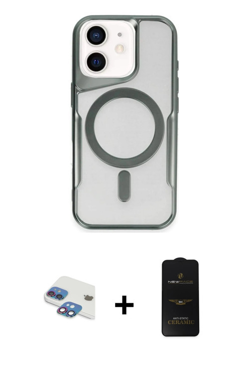 iPhone 11 Kılıf Yadigar Klasik Özel Seri - Siyah 6D Antistatik Mat Seramik Hayalet Nano Ekran K