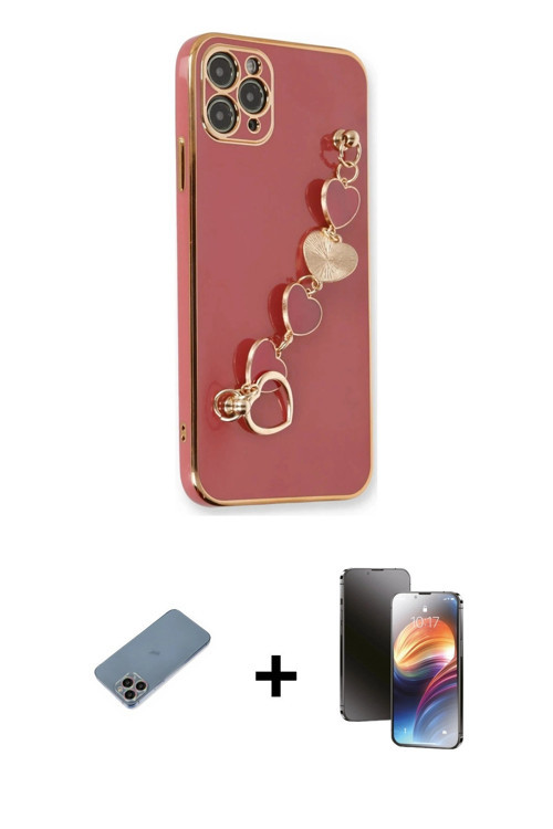 iPhone 11 Pro Kılıf Nova Işık Prime - Siyah 3D Antistatik Mat Seramik Nano Ekran Koruyucu + Gök
