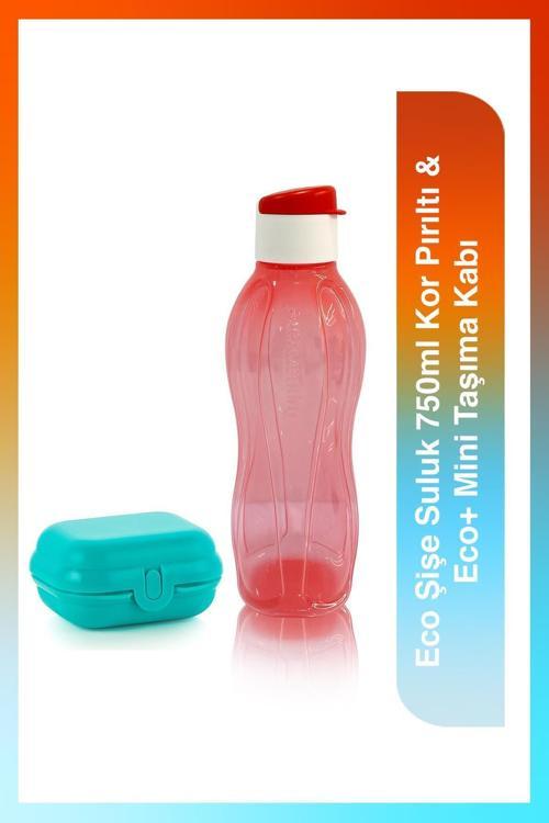 Eco Şişe Suluk 750 ml Kor Pırıltı & Eco+ Mini Taşıma Kabı
