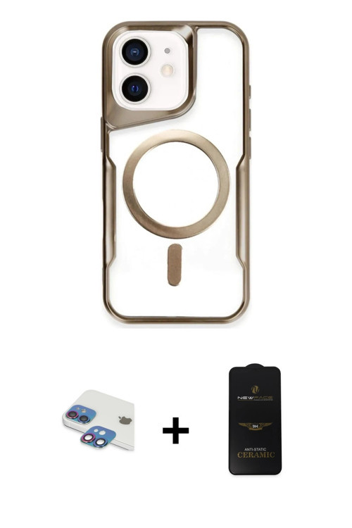 iPhone 11 Kılıf Yadigar Klasik Özel Seri - Siyah 6D Antistatik Mat Seramik Hayalet Nano Ekran K