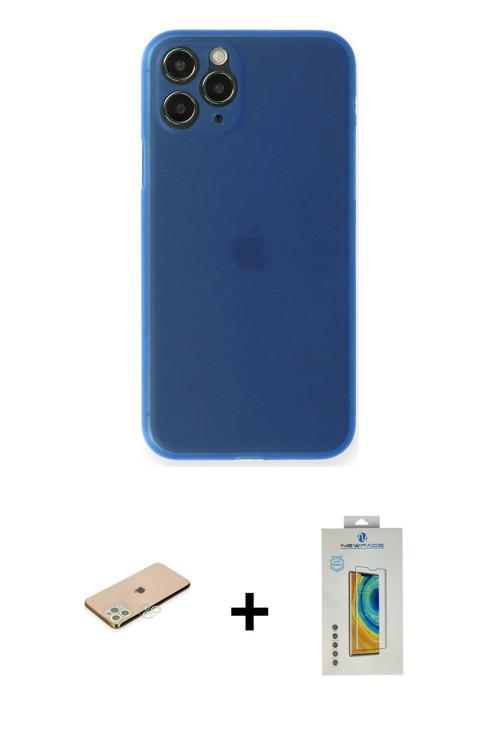 ieg™ iPhone 11 Pro Max Kılıf Yadigar Yansıma Serisi - Siyah Polymer Nano Ekran Koruyucu + Yeşil Renk