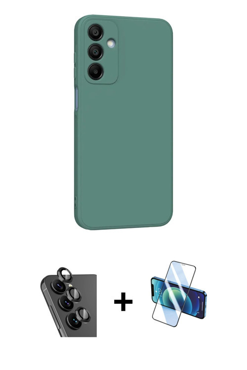 ieg™ Galaxy A25 5G Kılıf Kozmos Yansıma Özel Seri - Siyah 3D Antistatik Seramik Nano Ekran Koruyucu