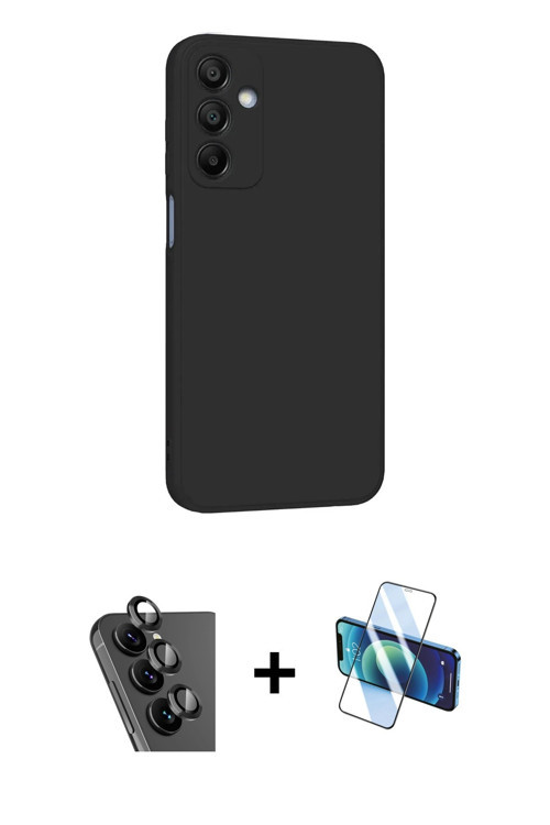 ieg™ Galaxy A25 5G Kılıf Kozmos Yansıma Özel Seri - Siyah 3D Antistatik Seramik Nano Ekran Koruyucu