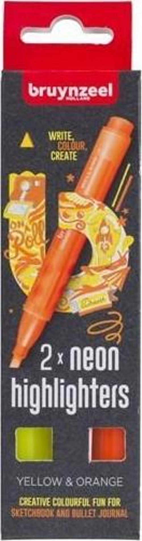 2X NEON HİGHLİGHTERS YELLOW/ORANGE