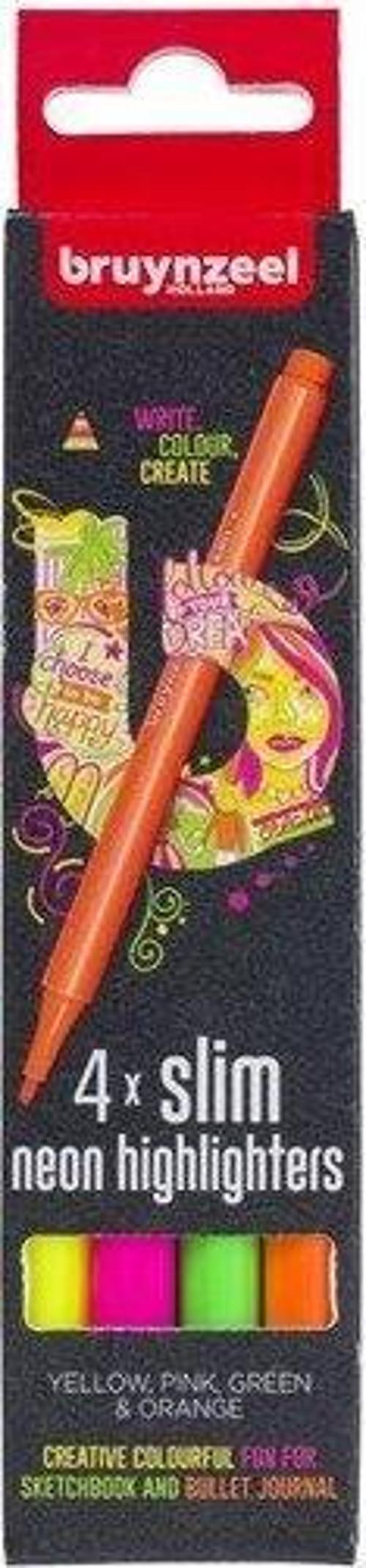 4XSLİM NEON HİGHLİGHTERS YELLOW/PİNK/GREEN/ORANGE