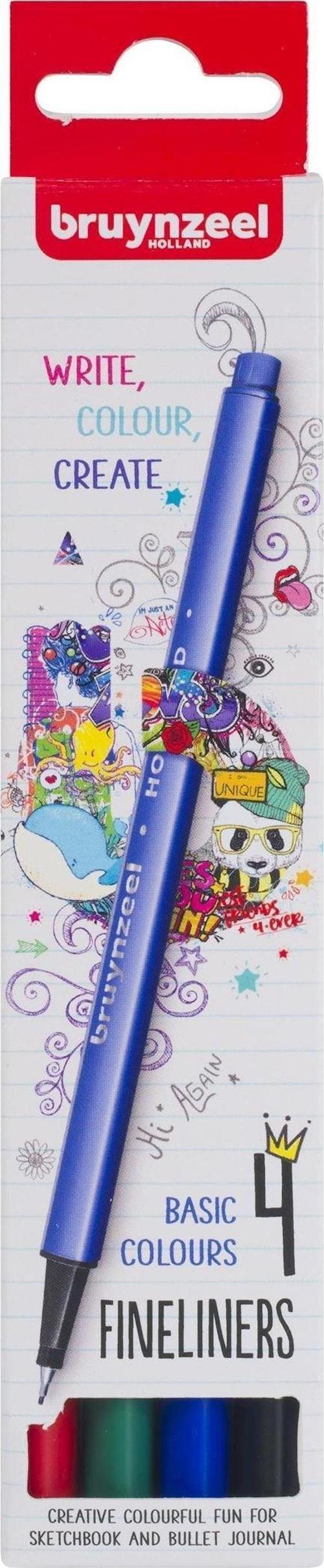 FINELINER 0.4 MM SET 4 RENK