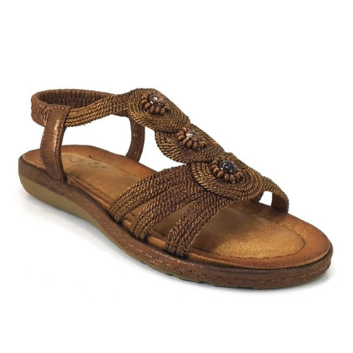 15069 23YS Günlük Bayan Sandalet - Camel