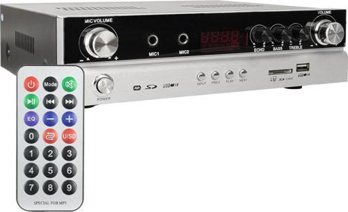 MAGICVOICE MV-22561 2X50 WATT USB/SD/BT/UK BLUETOOTHLU STEREO 2 MİKROFON GİRİŞLİ TRAFOSUZ ANFİ