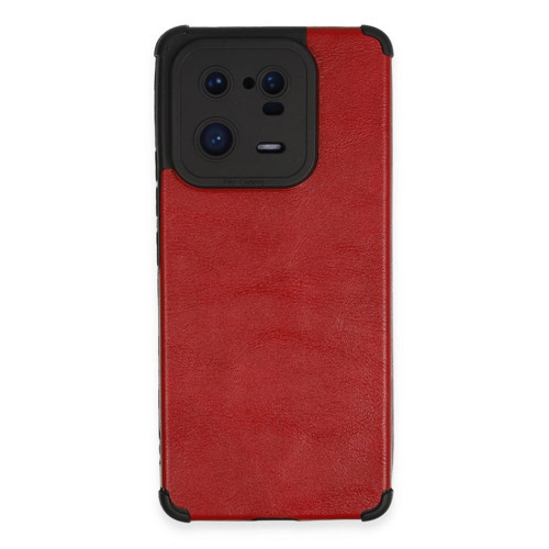 Xiaomi Mi 13 Pro Kılıf Loop Deri Silikon - Kırmızı
