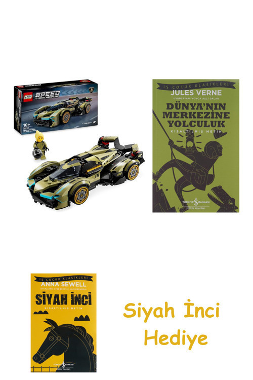 Speed Champions Lamborghini Lambo V12 V + Dünyanın Merkezine Yolculuk + Siyah İnci Hediye