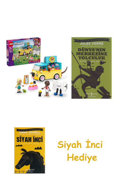 Friends Evcil Hayvan Aksesuar Kamyoneti + Dünyanın Merkezine Yolculuk + Siyah İnci Hediye